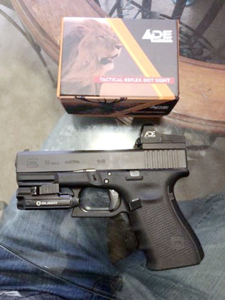 ADE Advanced Optics RD3-006B Mini Reflex Micro Green Dot Sight, 3 MOA, Black