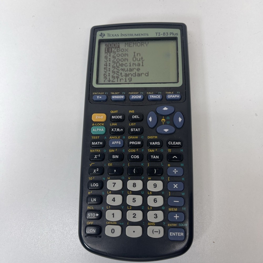 Texas Instruments TI-83 Plus Graphing Calculator - With Cover - Tested Works