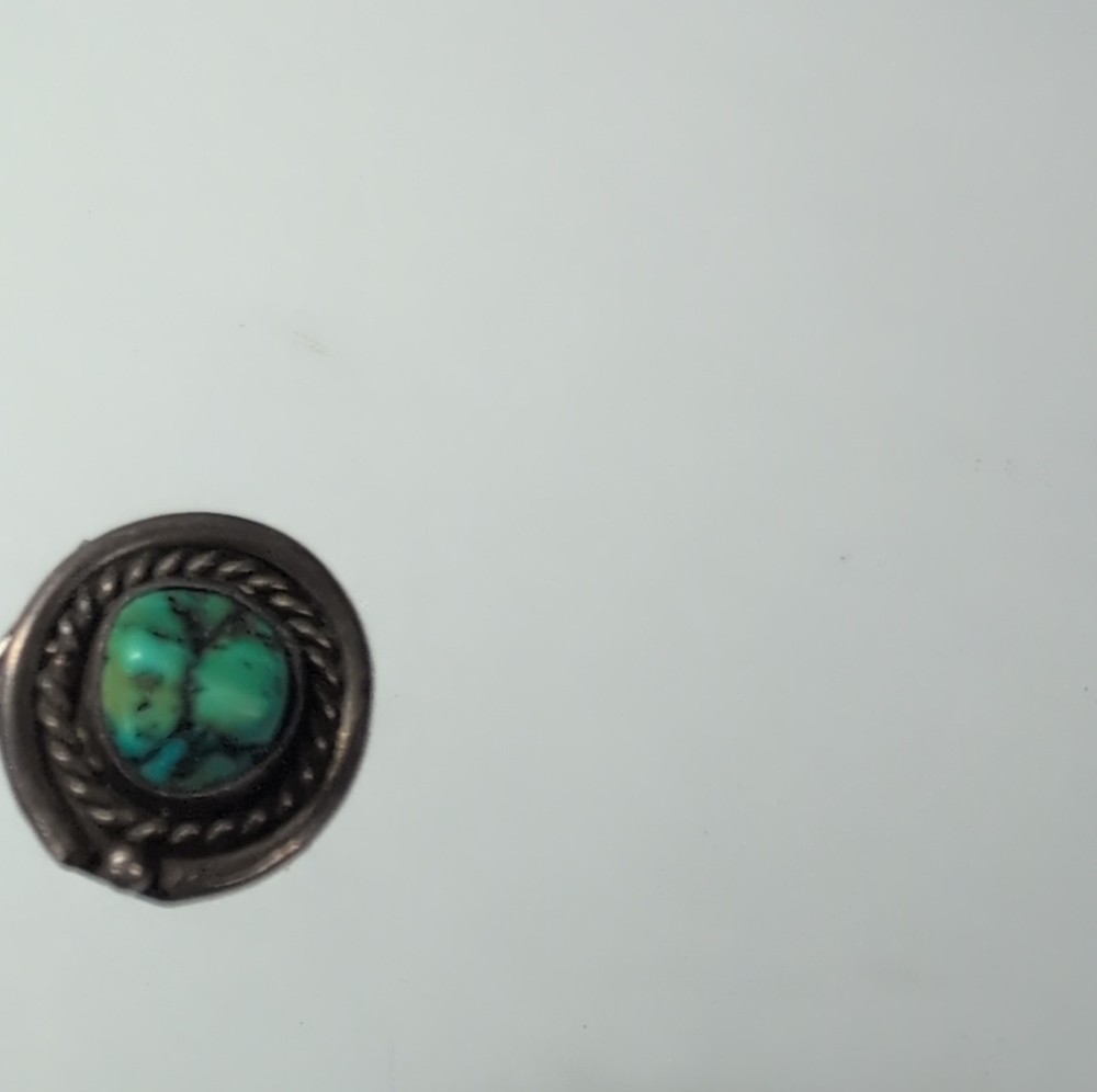 Native American Turquoise Oval Bezel Ring Ethnic Style