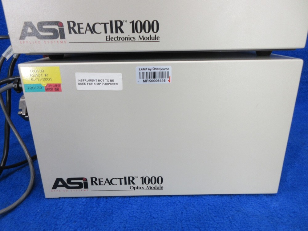 ASI ReactIR 1000 Optics & Electronics Module DiComp Laser Probe EG&G FTIR sensor