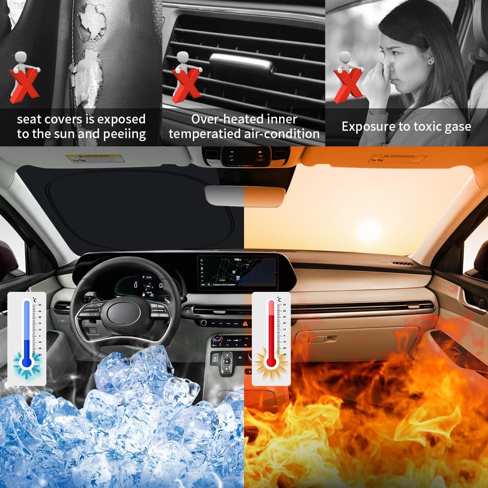 Car Sun Shade for Hyundai Palisade 20202026 Windshield Insulation Protector