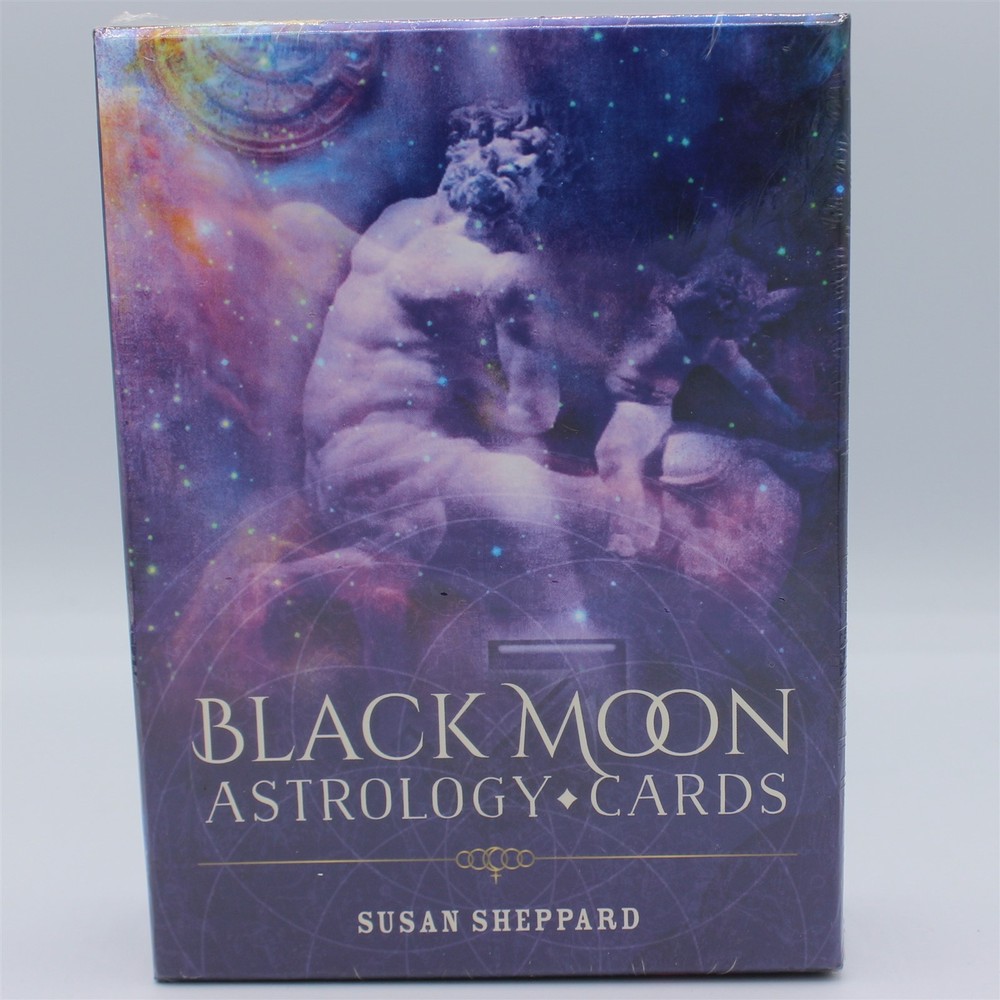 Black Moon Astrology Cards - Includes 52 Cards and Guidebook