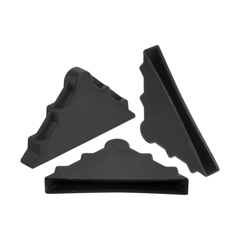 20Pcs Corner Protectors 6x65mm Plastic Triangle Corner Guards Cushion, Black