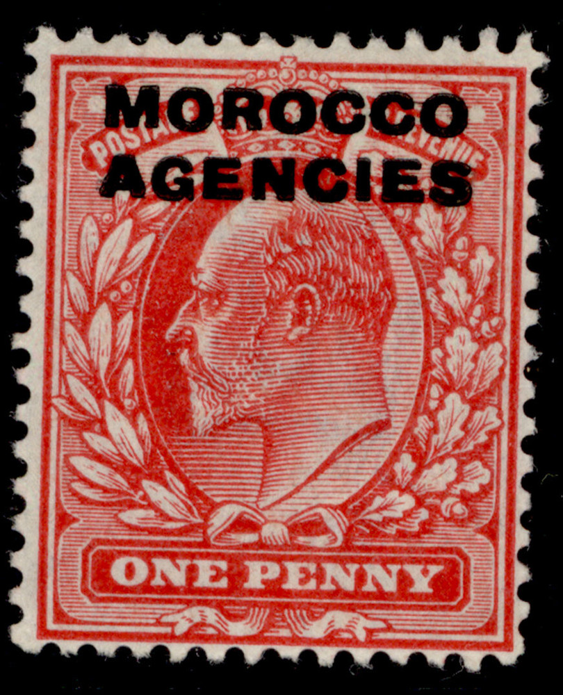 MOROCCO AGENCIES EDVII SG32, 1d scarlet, M MINT.