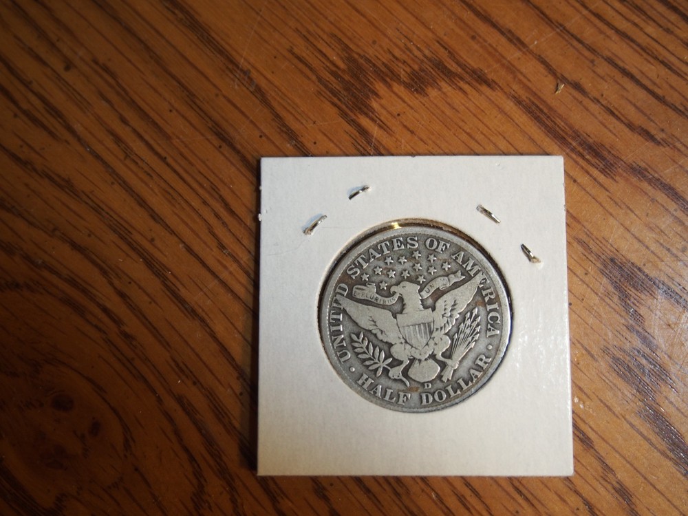 `1913 D Barber Half, very good condition, 90 % silver