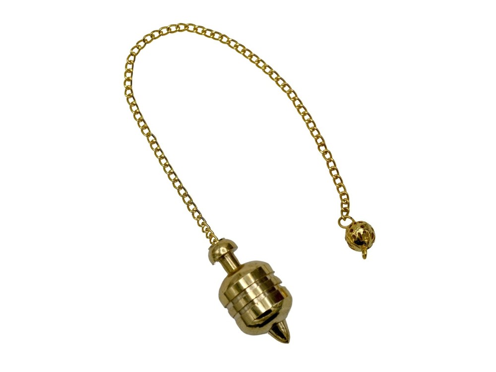 Gold 2 Ring Drum Steel Copper Pendulum for Divination