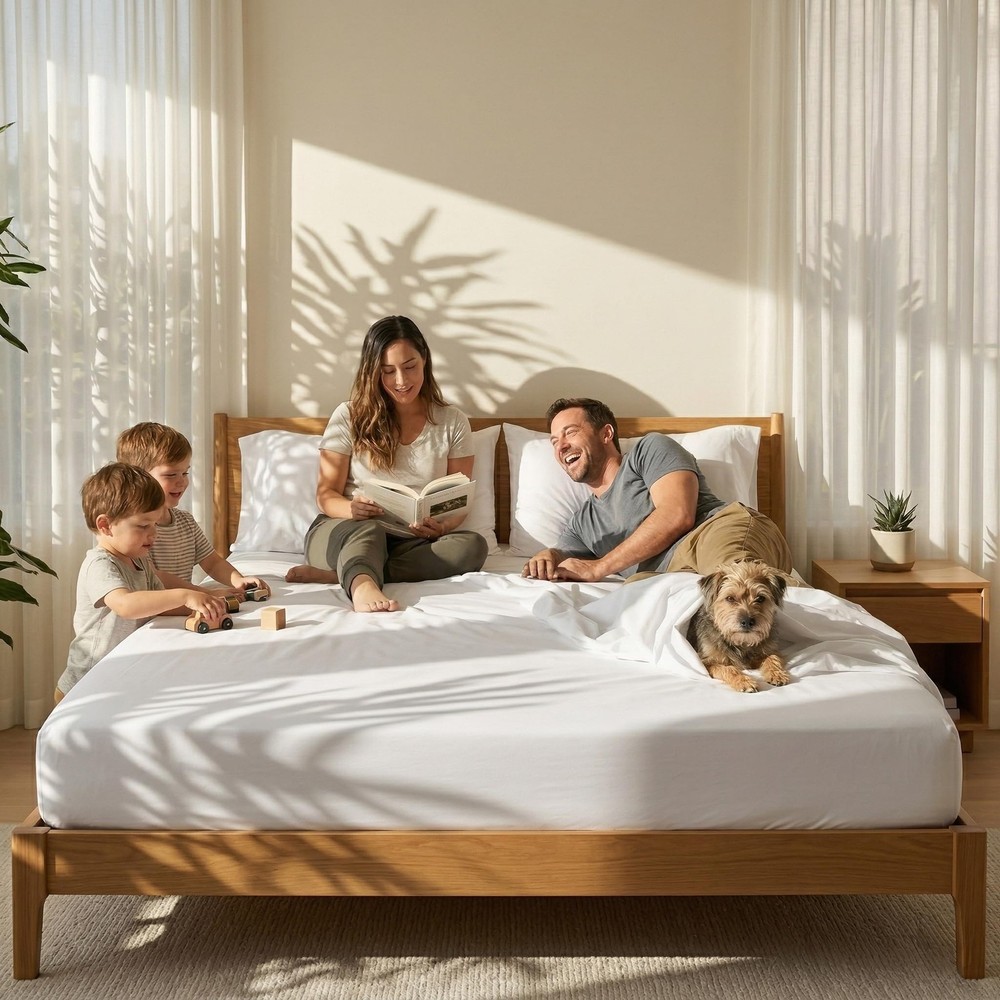Queen Size Sheets Set, Premium Egyptian Long-Staple 100% Cotton Bedding Set, ...