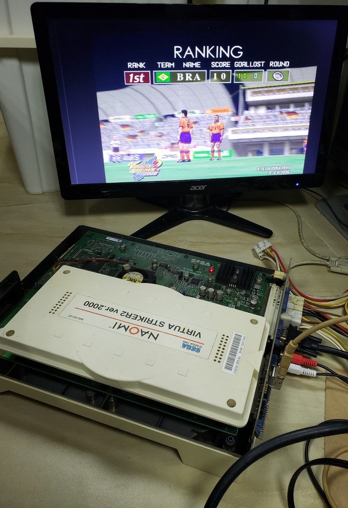 Virtua Striker 2 ver.2000 Rom Only for Naomi System Video Arcade Game Capcom