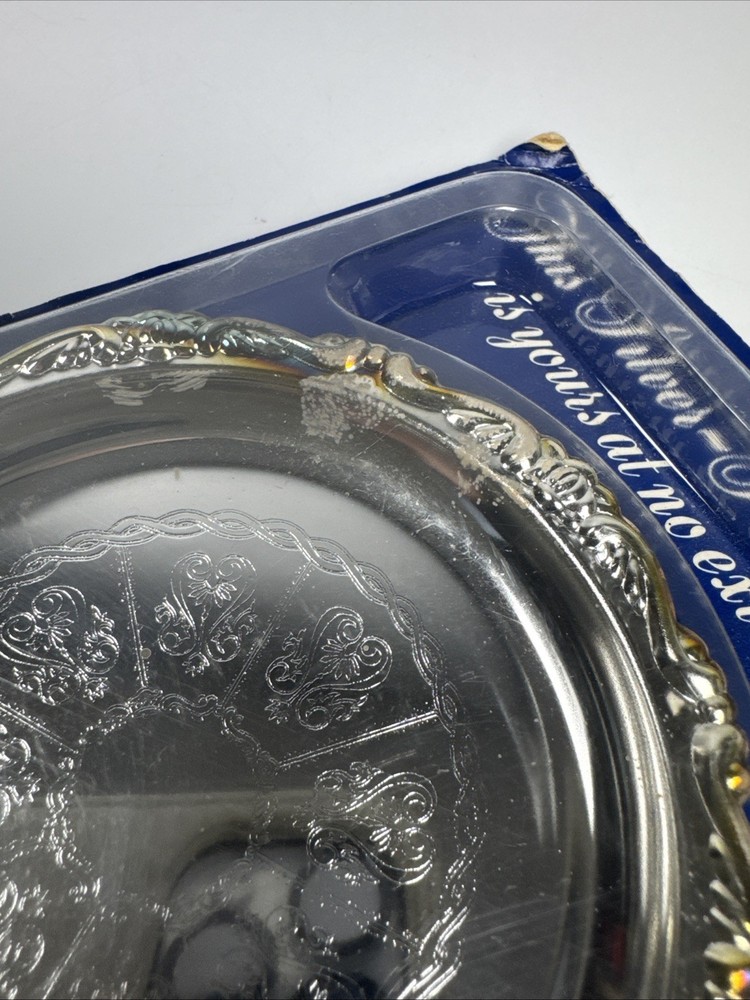 1988 Silver-Plated 4" Drink Coaster Readers Digest Unopened