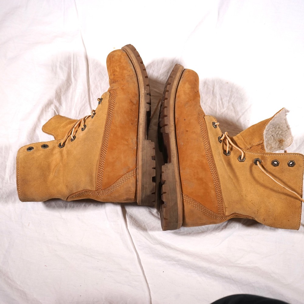 Timberland Womens Authentics Teddy Fleece Fold Down Boots Size 9
