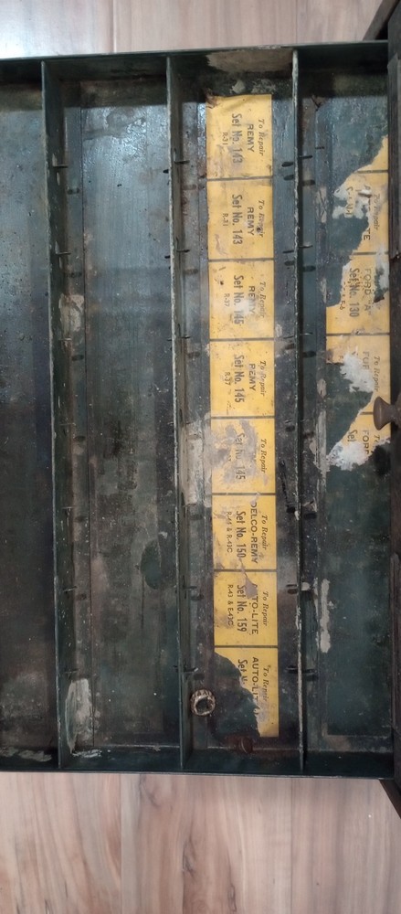Vintage Shurhit tool box - missing drawers