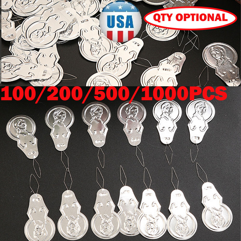 100/200/500/1000PC Metal Wire Needle Threaders Hand Sewing Stitch Insertion Tool