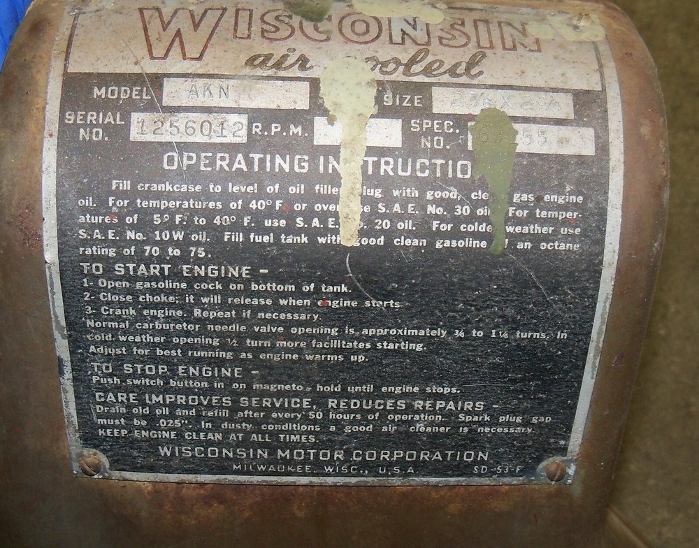 Wisconsin AKN Engine Flywheel NC-137