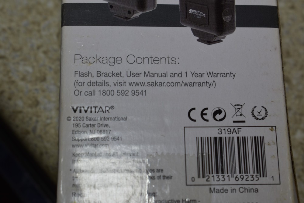 NEW Digital Concepts Digital Compact Design Slave Camera Video Flash 319AF