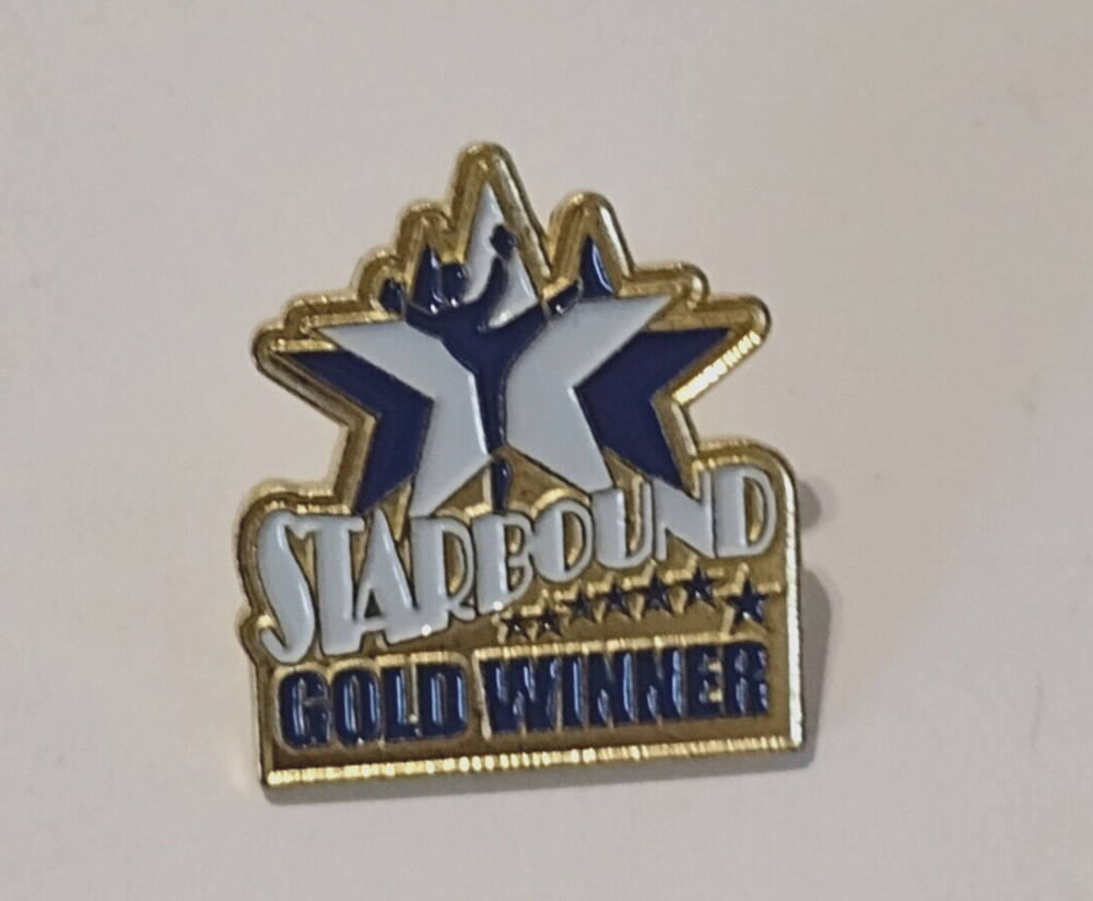 Starbound Gold Winner Dance Competition Award Lapel Pin
