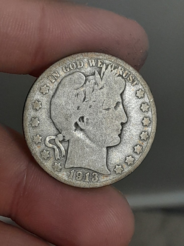 1913- S Barber Half Dollar #1