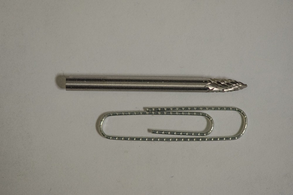 SG41D Tree Shape SOLID Carbide Burr Bur Cutting Tool Die Grinder Bit 1/8"