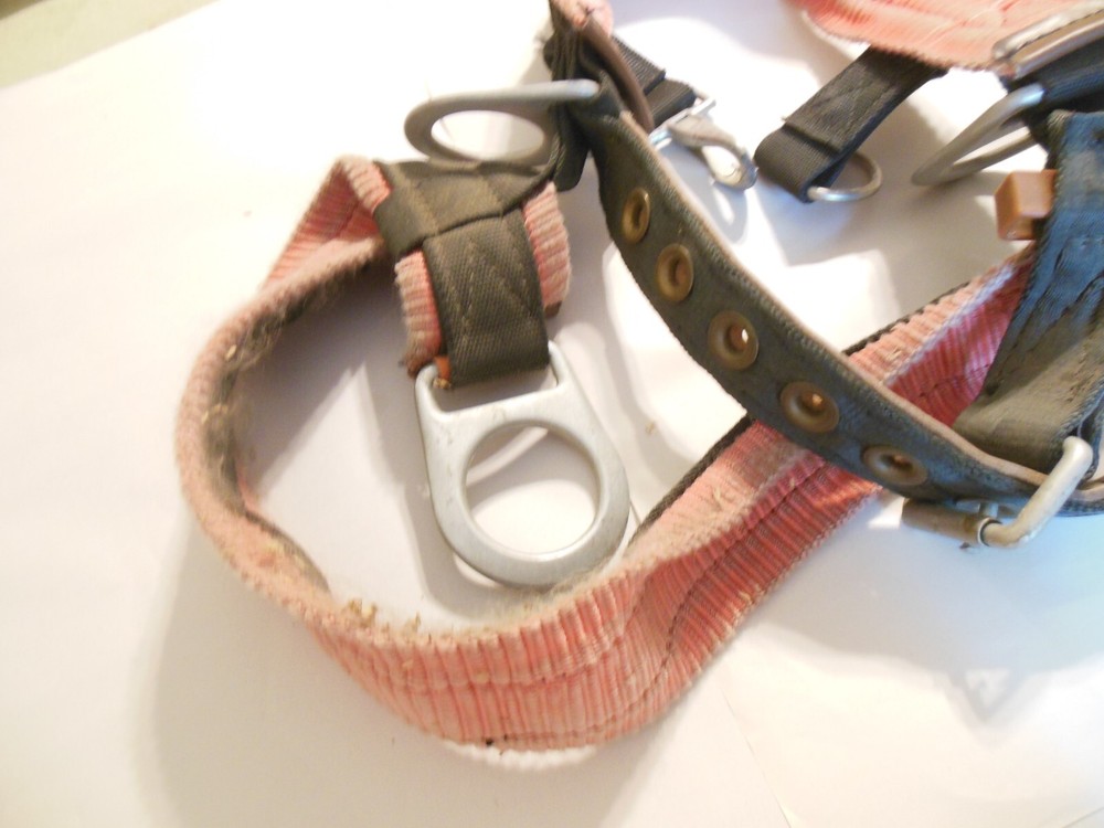 Tree Pole Climbing Lineman Construction Harness Gear Used