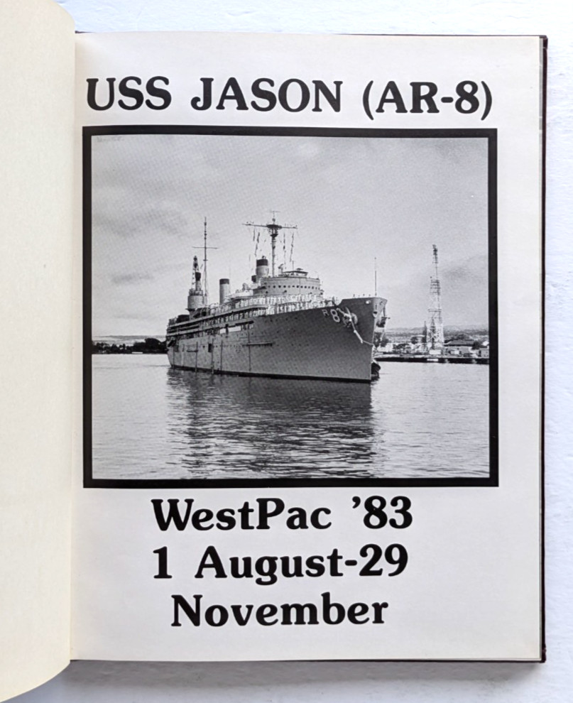USS JASON AR-8 1983 WESTPAC CRUISE BOOK