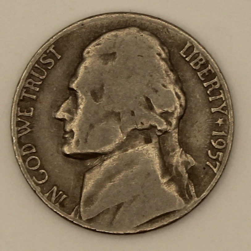 1957-D Jefferson Nickel