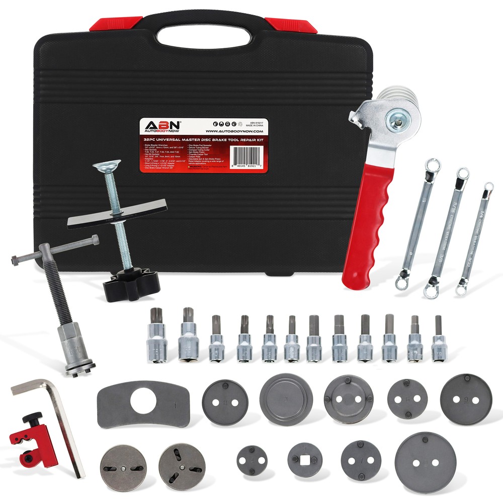 ABN Disc Brake Service Set - 32pc Disc Brake Caliper Compression Tool Set