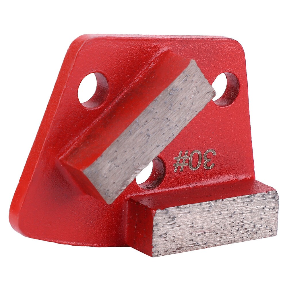 3PCS Trapezoid Floors Grinding Pad Disc 30 Grit Metal Scraper