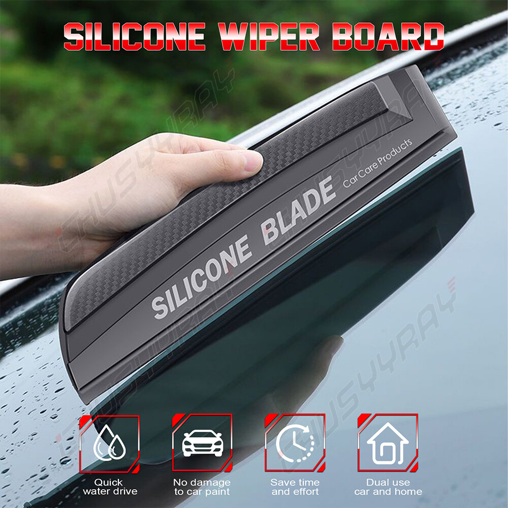 Car Glass Scraper bladesD Sharp Water Wiper Dryer Squeegee Black