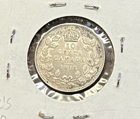 1918 Canada Ten Cents - AU
