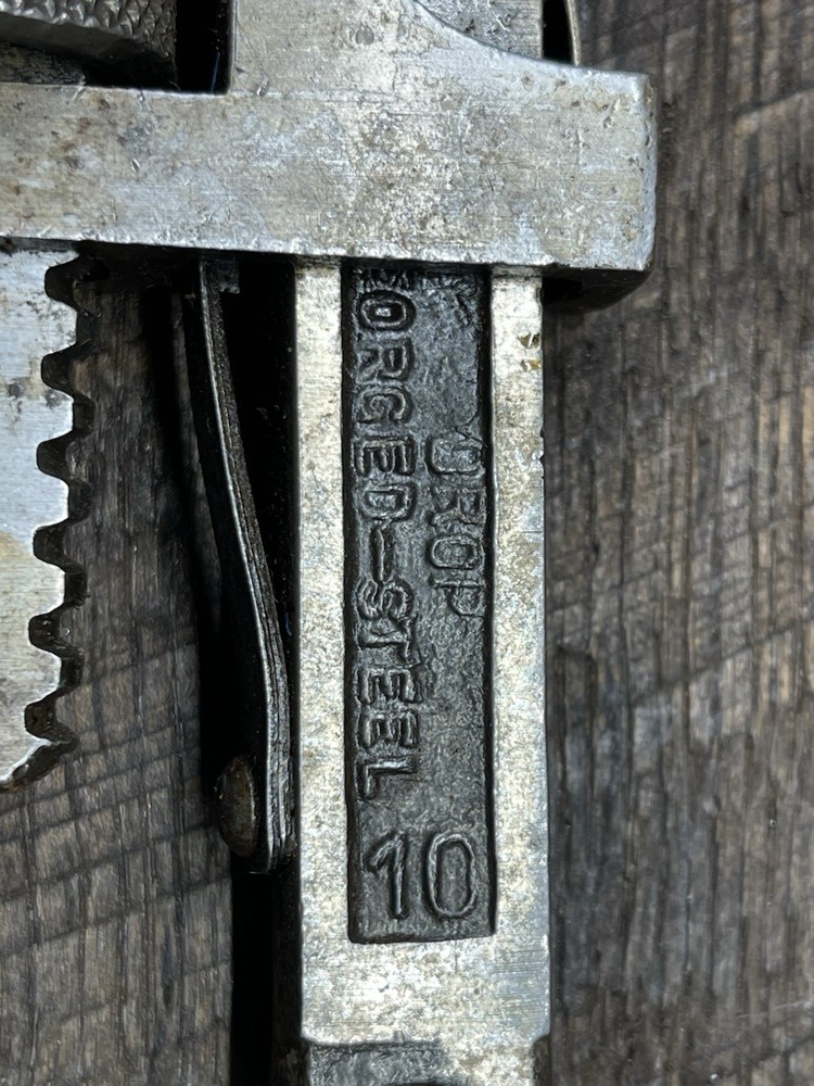 Vintage Dunlap “10” Pipe Wrench Made In Germany 🇩🇪