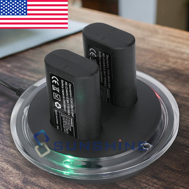 For XBOX ONE Controller Charging Play Dock Station w/ Rechargeable Battery Pack