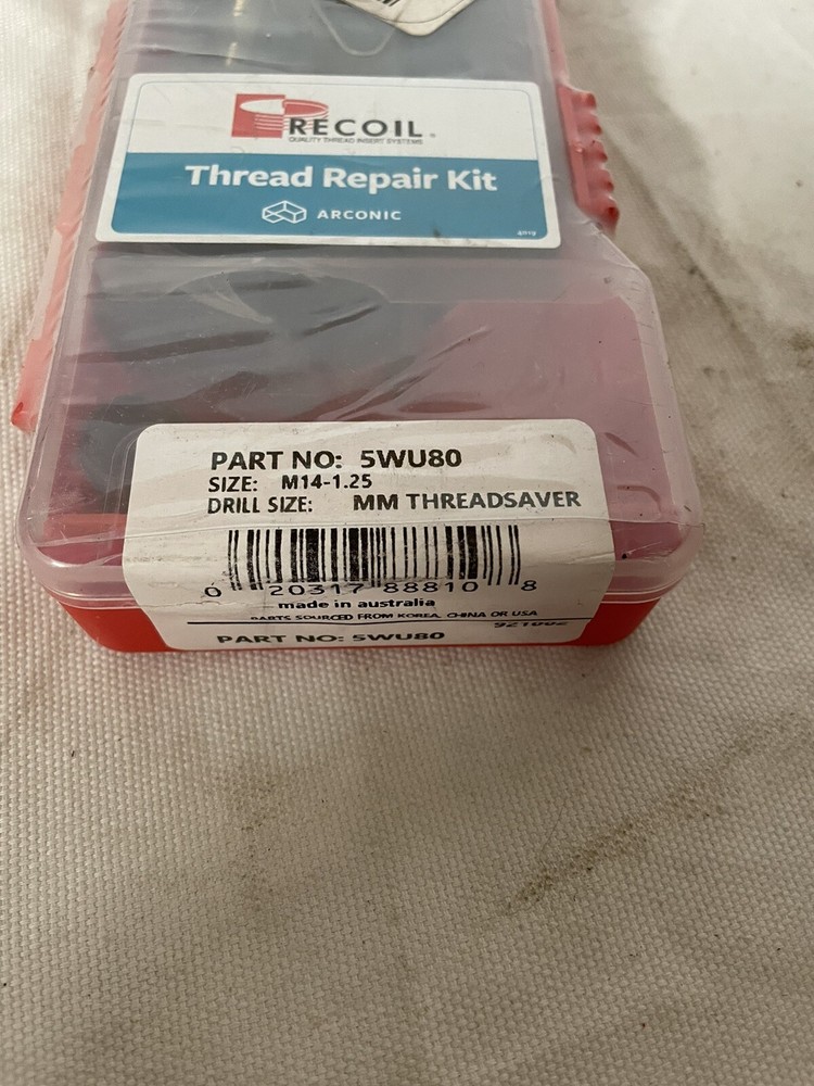 RECOIL 98141, Solid Thread Repair Kit, M14x1.25, 3 Pcs