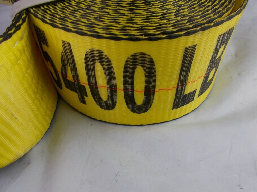 Winch Strap with Flat Hook 3" x 27' Working Load Limit of 5,400?lbs