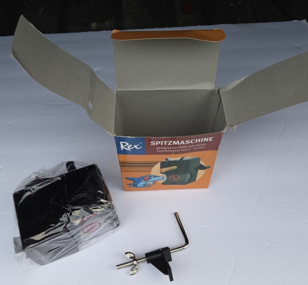 Rex Sharpening Machine Sharpener for 7-12mm Pens Black NEW IN BOX