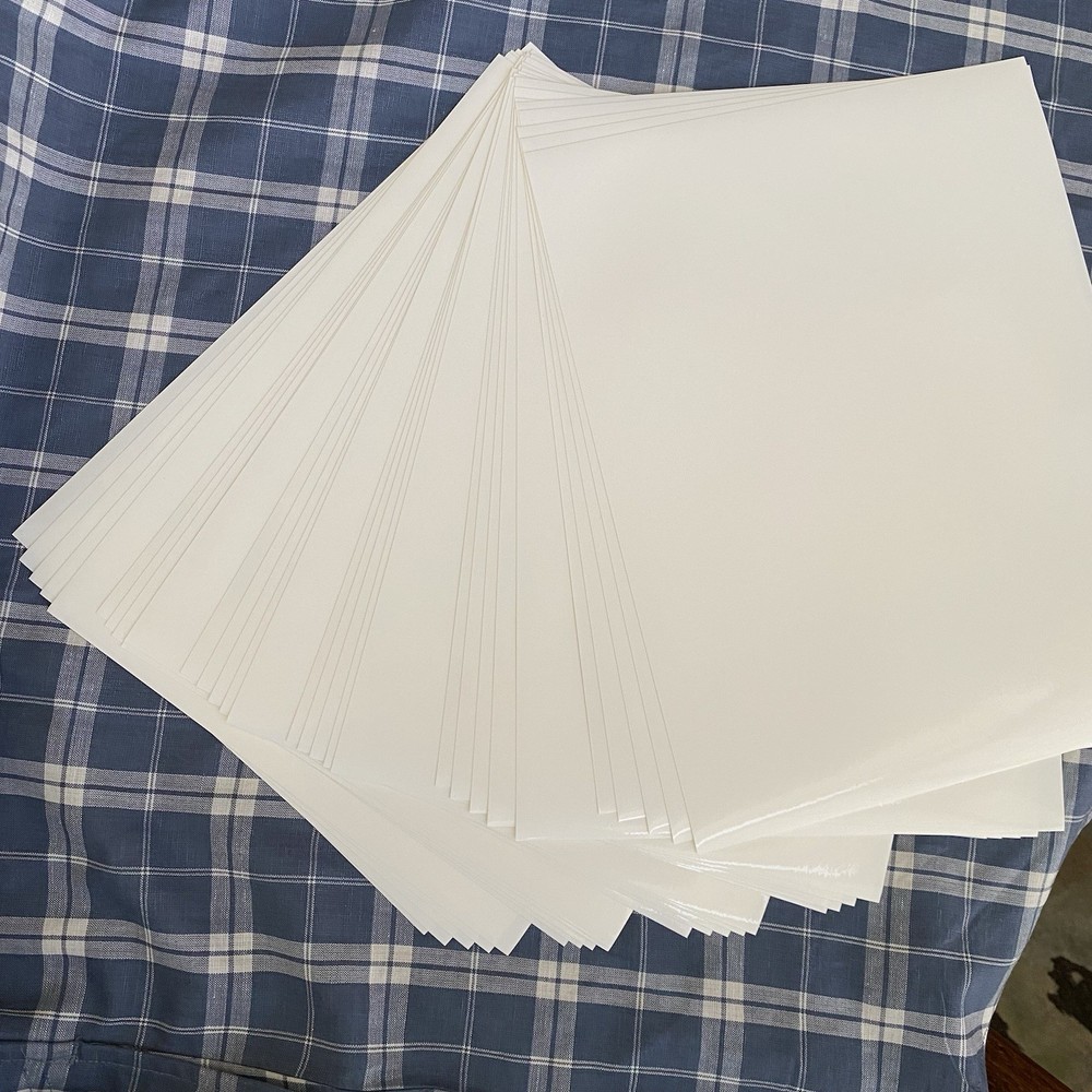 AIVA Vinyl Sticker Paper, 80 Sheets, Glossy For Inkjet Printer