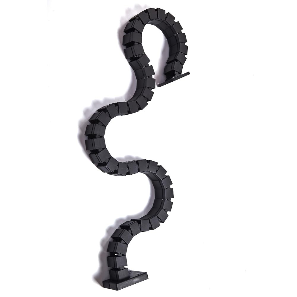 Grey Vertebrae Cable Management Spine Kit Height Adjustable Desk Wire Organizer