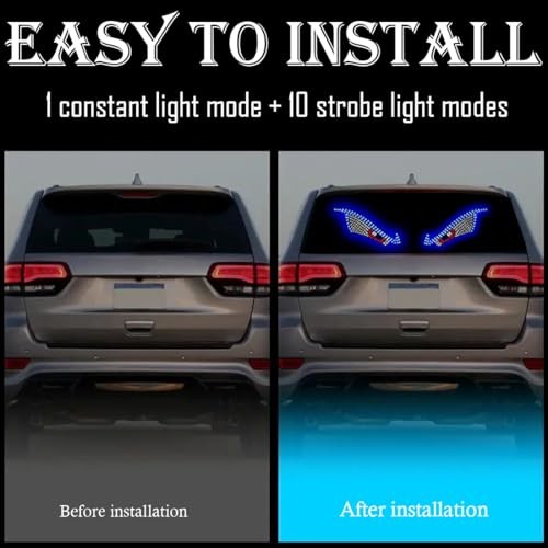 Devil's Eye Car Lights,LED Dynamic Devil's Eye,Car Windscreen and Rear Window B