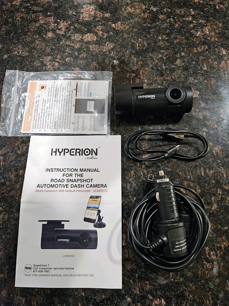 Hyperion Road Snapshot Automotive Dash Camera Crash Detection Instant Capture
