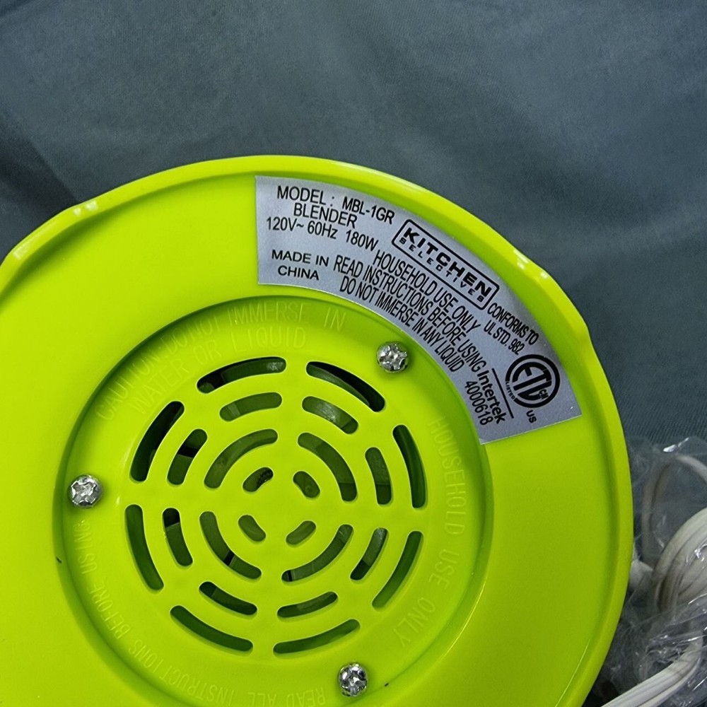 Kitchen Selectives Personal Blender, 15 Oz, Green