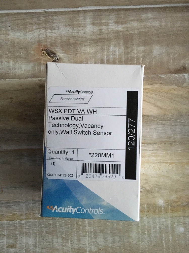 Sensor Switch Acuity Controls WSX PDT VA WH Passive Dual Technology