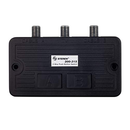 2 Way Coax Splitter - Antenna & Coax Cable Adapter - Manual Transfer Switch for