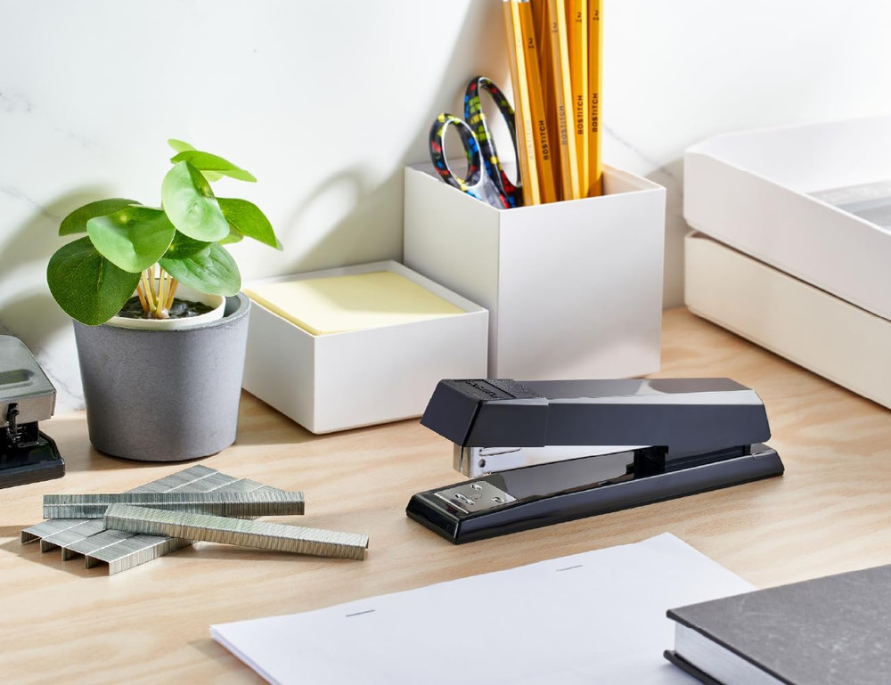 Bostitch Office Stapler, No-Jam Premium for Desktop, Includes 1,250 Staples