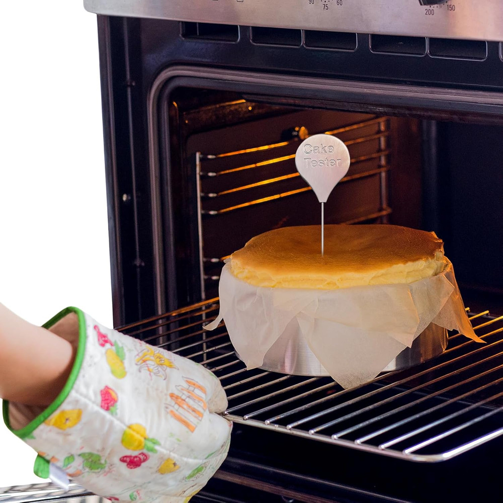 Cake Tester for Baking, 4 Packs Cake Testers for Baking Doneness and Reusable Ca