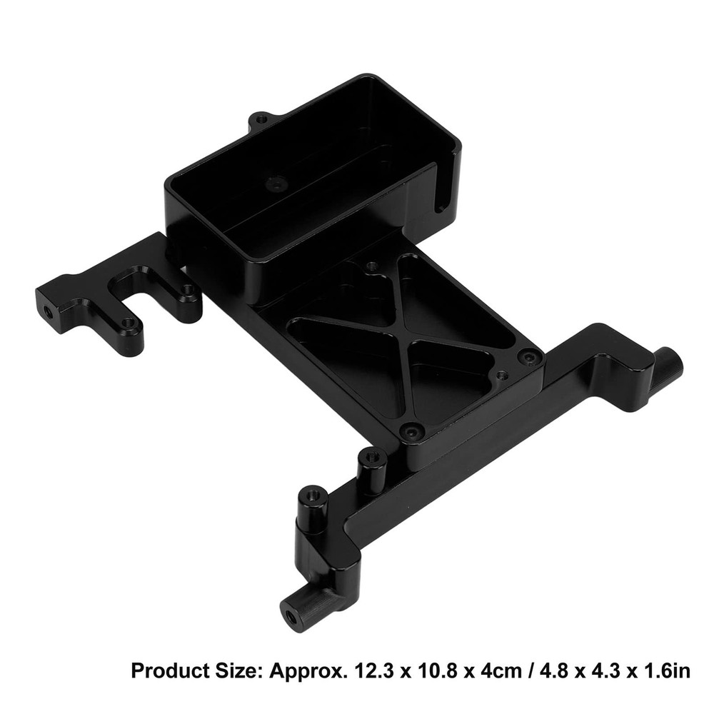 Fixed Servo Mount Bracket, Aluminium Alloy Fixed Servo Mount Black One Size