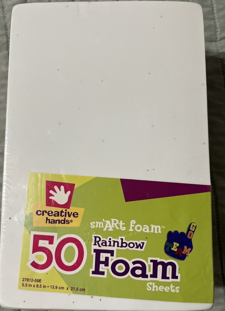 Creative Hands® sm'ARt foam Rainbow Foam Sheets.Quantity: 50 sheets
