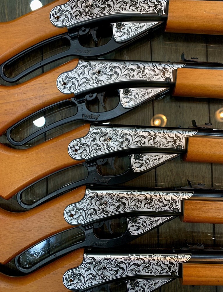 Laser Engraved SCROLL PATTERN Christmas Wish Red Ryder BB Gun Special Edition