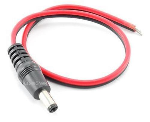 10-PACK 10" Security Camera DC Power Pigtail Male Plug, CablesOnline PL-D01-10