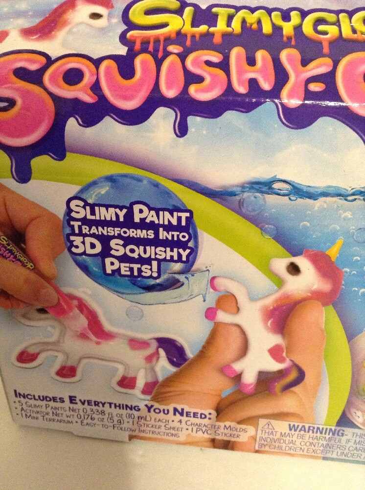 Slimygloop Squishy Chums Unicorn Cuties Transforms Into 3D Squishy Pets
