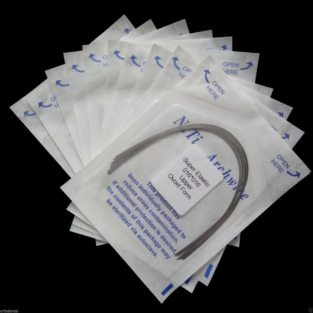 20 Packs Dental Orthodontic Niti Rectangular Arch Wire Super Elastic Ovoid/Oval