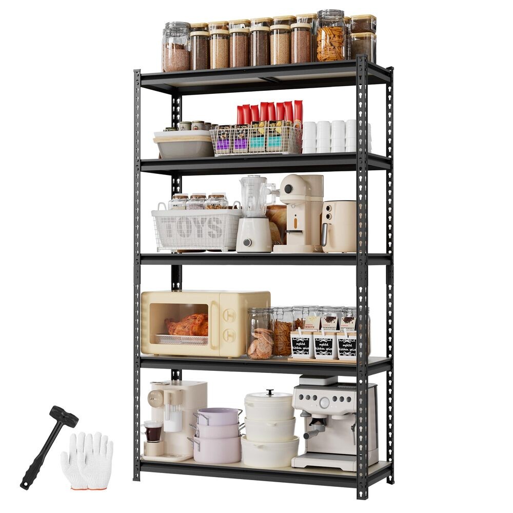 WORKPRO 5-Tier Storage Shelf 72" H Garage Shelving Unit Heavy Duty Adjustable