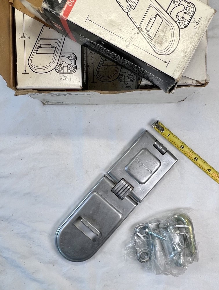 MASTER LOCK Hinge Hasp 721 8” High Security *LOT OF 6*
